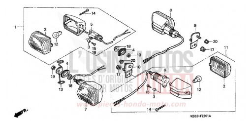CLIGNOTANT (2) NSR125R1 de 2001